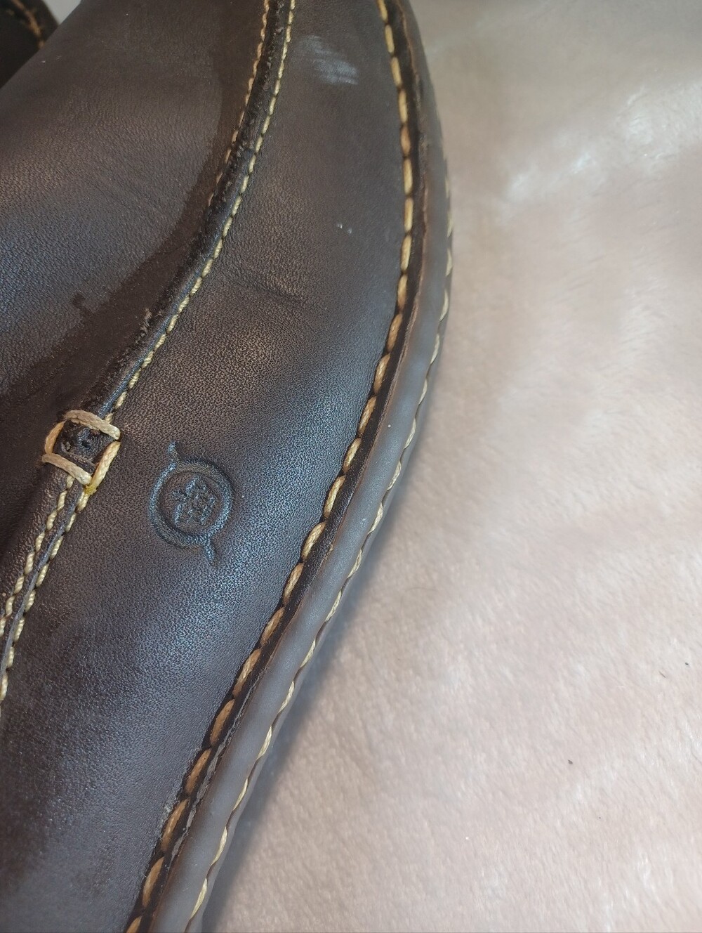 Born Sebra II Leather Loafers in Chestnut Brown  Leather Slip On 8.5 New - Picture 14 of 15